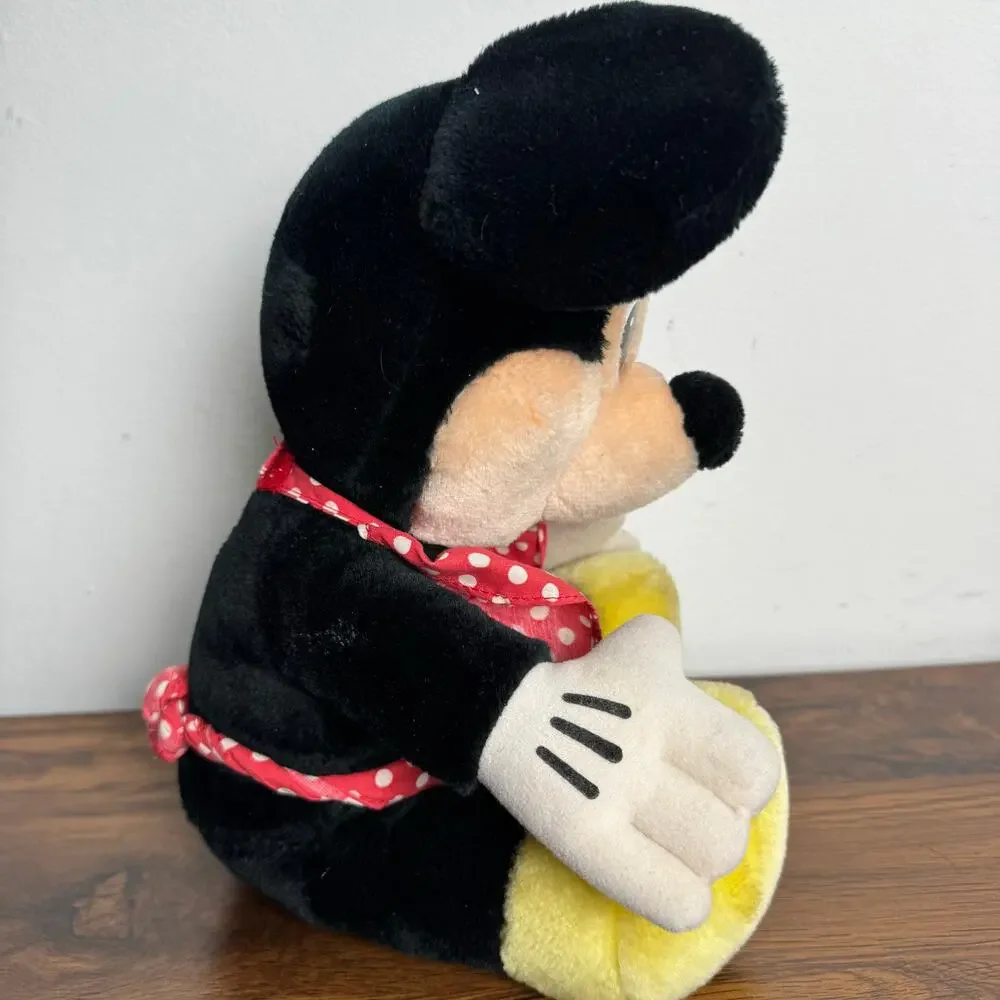 Vtg Disneyland Walt‎ Disney Sitting Minnie Mouse Plush Stuffed Animal Toy